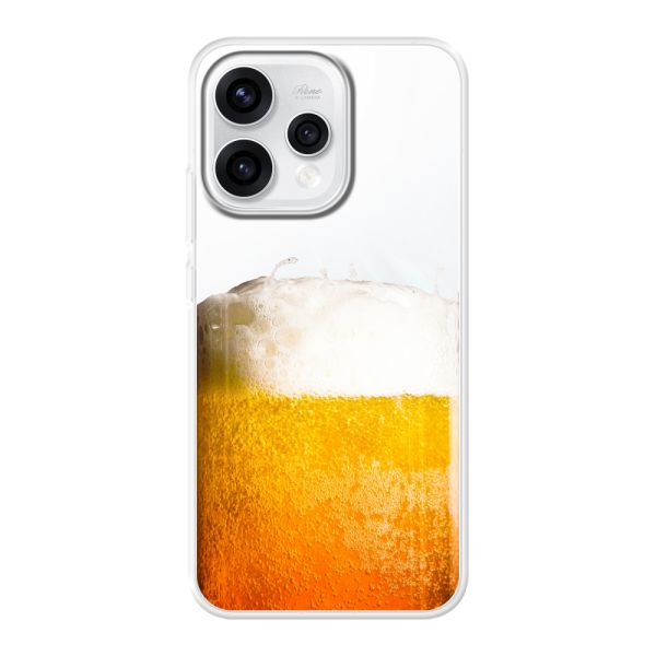 Transparant flexibel Oppo Reno15 hoesje met Vers Getapt Biertje - Bierprint