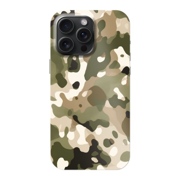 Coque iPhone 15 Pro Max ultra-résistante avec imprimé camouflage - Motif militaire