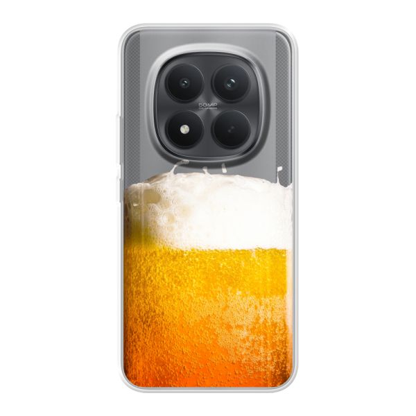 Transparant flexibel Xiaomi Poco M8 Pro hoesje met Vers Getapt Biertje - Bierprint