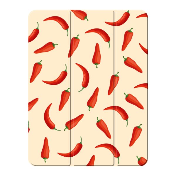 iPad Pro 13-inch (2024 &amp;amp; 2025) Smart Case met Rode Pepers - Chili Pepper Patroon
