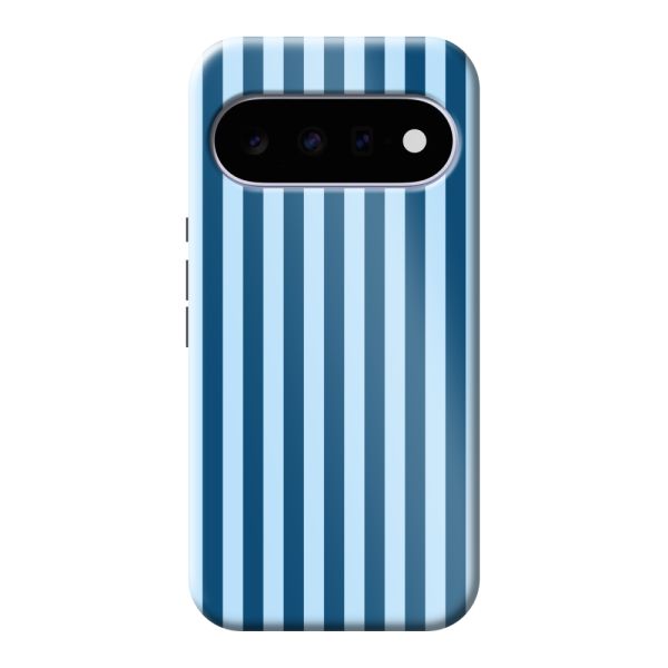 Coque Google Pixel 11 ultra-résistante à rayures bleues