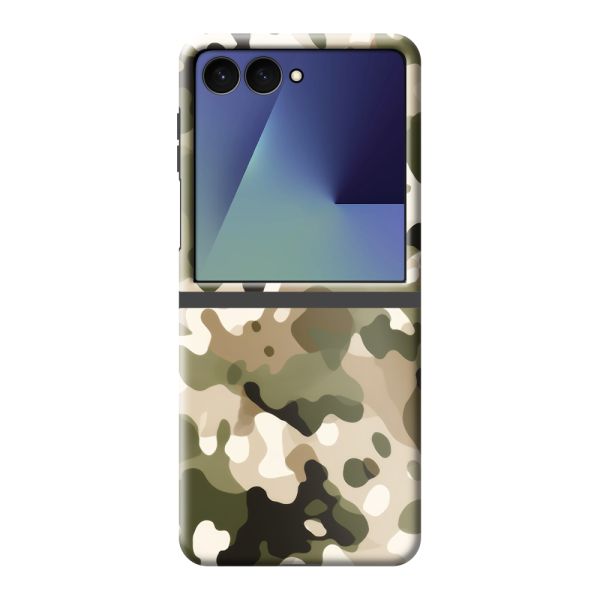 Extra sterk Samsung Galaxy Z Flip8 hoesje met Camouflage Print - Legerprint