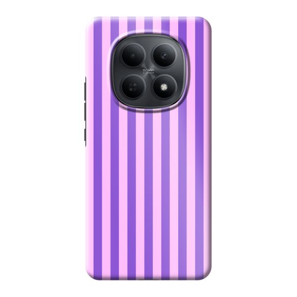Coque Xiaomi Poco M8 ultra-résistante à rayures pastel violet-rose