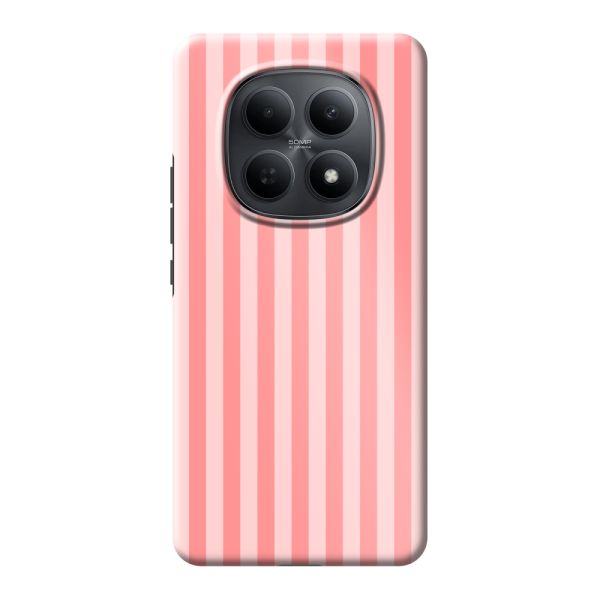 Coque Xiaomi Poco M8 ultra-résistante à rayures corail et rose