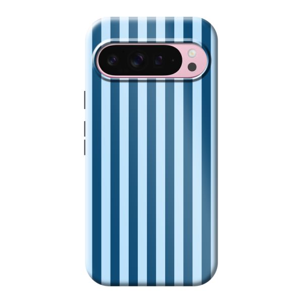 Besonders robuste Google Pixel 9 Pro XL Hülle mit blauen Streifen