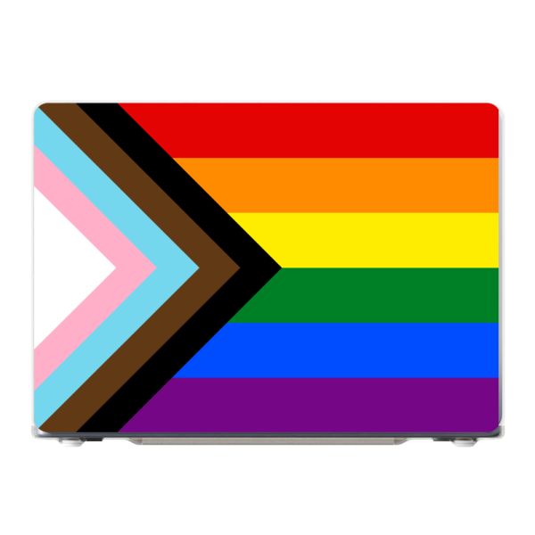 Premium MacBook Air 13-inch M4 (2025) A3240 case met Progress Pride Vlag - Regenboog en inclusief design