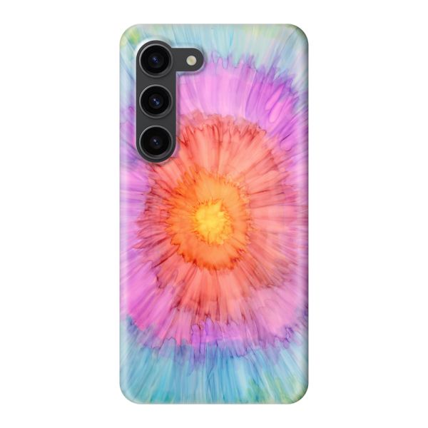 Volledig bedrukt Samsung Galaxy S23 hard case hoesje met Tie-dye - Kleurverloop Aquarel