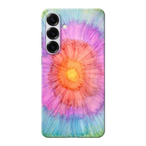 Volledig bedrukt Samsung Galaxy S25 Plus hard case hoesje met Tie-dye - Kleurverloop Aquarel