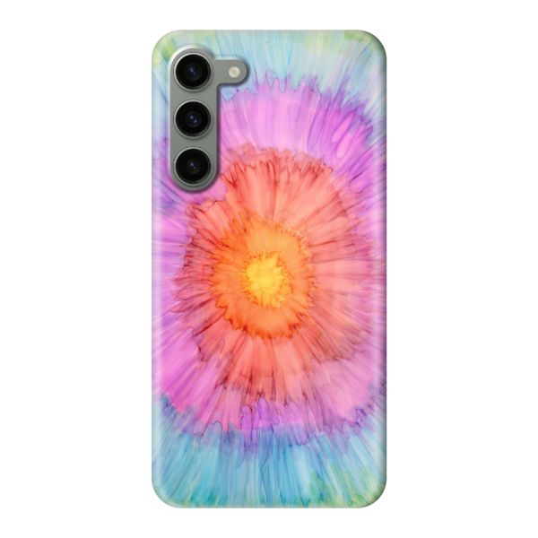 Volledig bedrukt Samsung Galaxy S23 Plus hard case hoesje met Tie-dye - Kleurverloop Aquarel