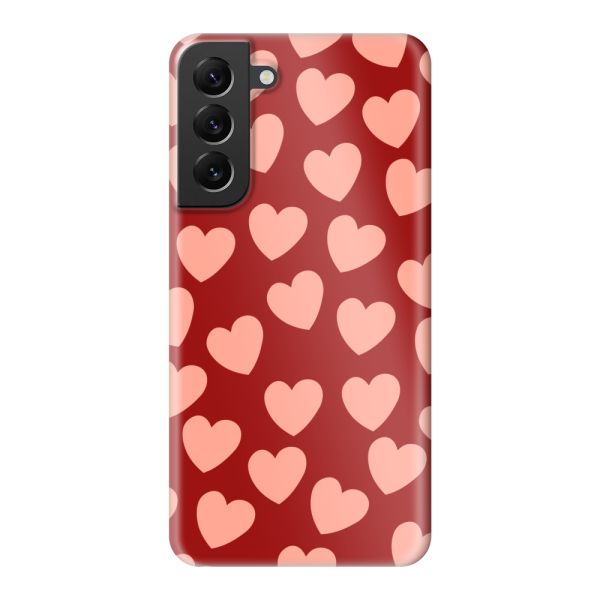 Funda hard case Samsung Galaxy S22 Plus totalmente impresa con Pequeños Corazones Sutiles