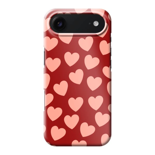Vollständig bedrucktes iPhone Air hard case mit Zarten Herzchen