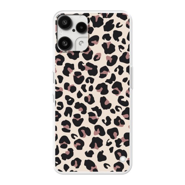 Coque Nothing Phone (3a) Lite flexible avec imprimé panthère – léopard beige