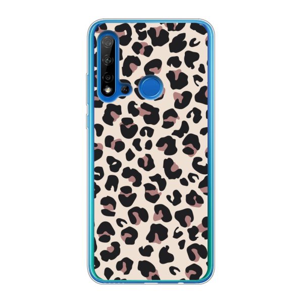 Flexibel Huawei P20 Lite (2019) hoesje met Panter Print - Beige Luipaardprint