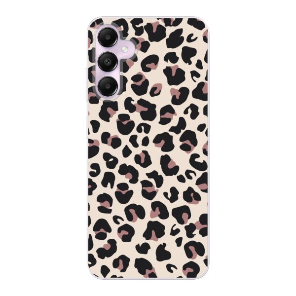 Flexibel Samsung Galaxy A05s hoesje met Panter Print - Beige Luipaardprint