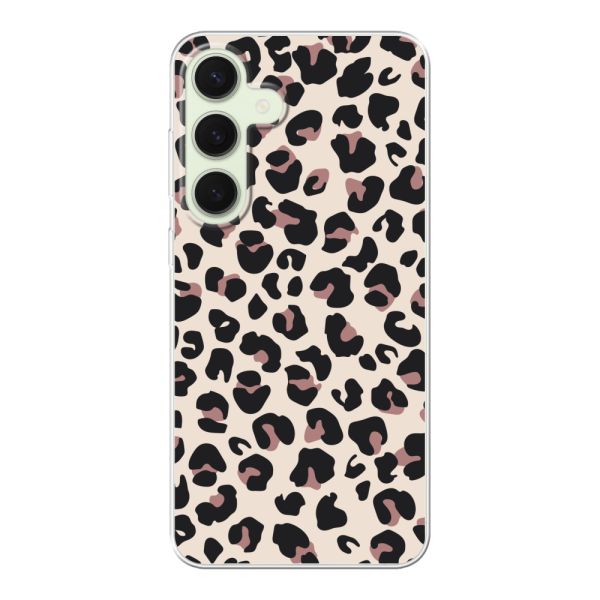 Flexibel Samsung Galaxy S25 Plus hoesje met Panter Print - Beige Luipaardprint