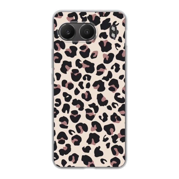 Flexibel OnePlus Nord 4 hoesje met Panter Print - Beige Luipaardprint