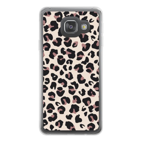 Flexibel Samsung Galaxy A3 (2016) hoesje met Panter Print - Beige Luipaardprint