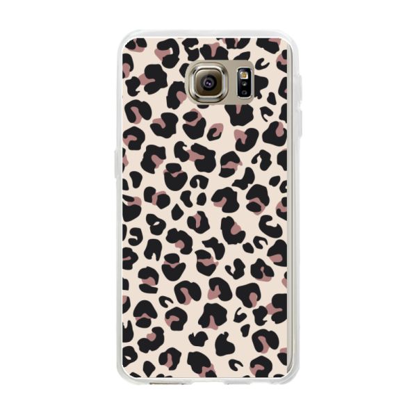 Flexibel Samsung Galaxy S6 hoesje met Panter Print - Beige Luipaardprint