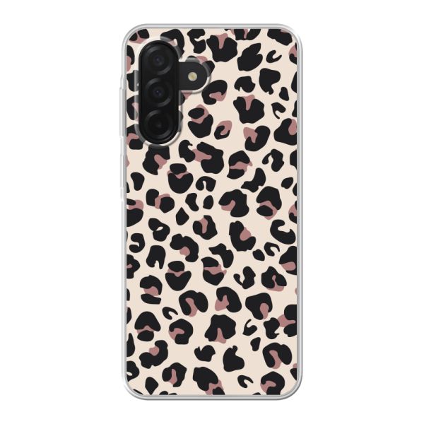 Flexibel Samsung Galaxy A26 hoesje met Panter Print - Beige Luipaardprint