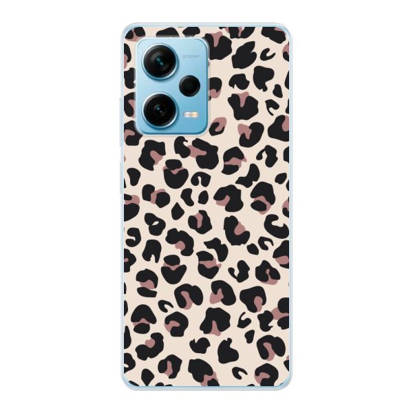 Flexibel Xiaomi Redmi Note 12 Pro Plus hoesje met Panter Print - Beige Luipaardprint