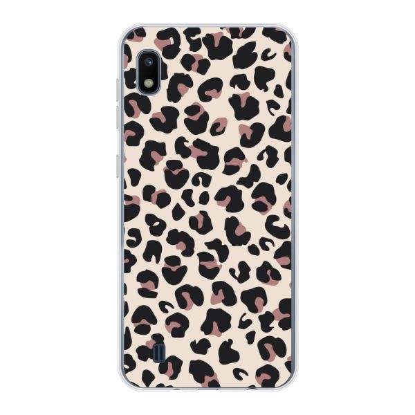 Flexibel Samsung Galaxy A10 hoesje met Panter Print - Beige Luipaardprint