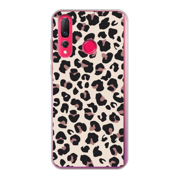 Funda flexible Huawei P30 Lite con estampado de pantera – leopardo beige