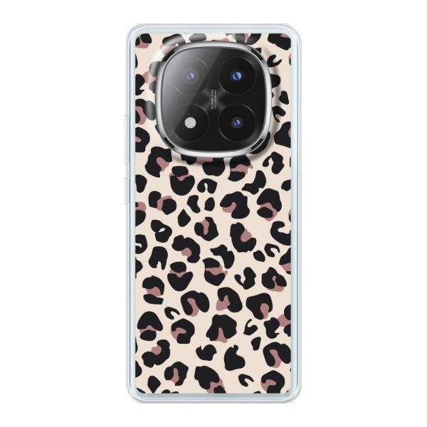 Flexibel Xiaomi Redmi Note 14 Pro+ hoesje met Panter Print - Beige Luipaardprint