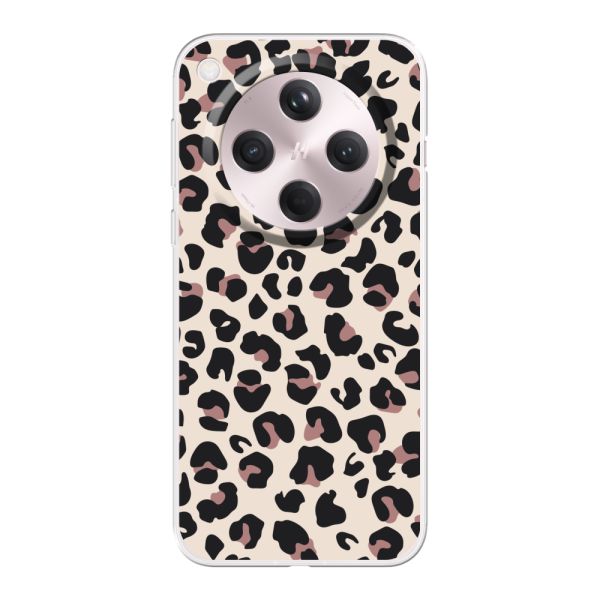 Flexibel Oppo Find X8 hoesje met Panter Print - Beige Luipaardprint
