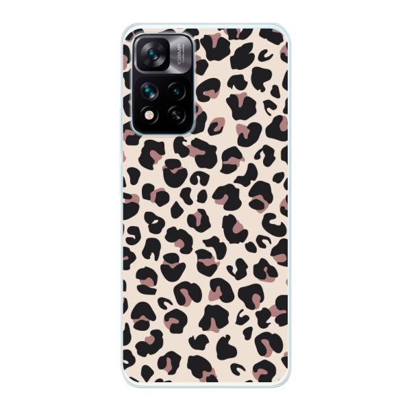 Flexible Xiaomi 11i / 11i HyperCharge Hülle mit Pantherprint – Beiger Leopardenprint