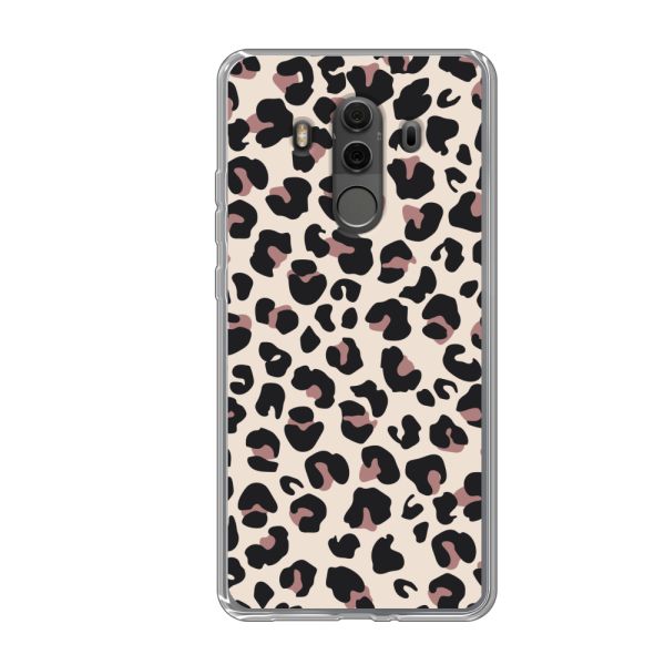 Flexibel Huawei Mate 10 Pro hoesje met Panter Print - Beige Luipaardprint