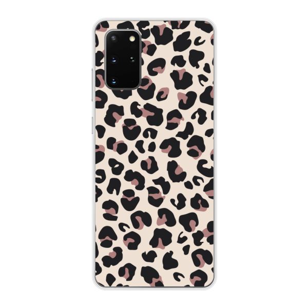 Flexibel Samsung Galaxy S20 Plus / S20 Plus 5G hoesje met Panter Print - Beige Luipaardprint