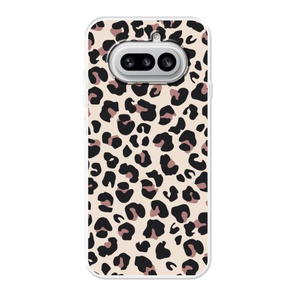 Coque Nothing Phone (4a) flexible avec imprimé panthère – léopard beige