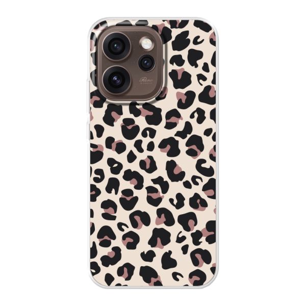 Flexibel Oppo Reno15 Pro Max hoesje met Panter Print - Beige Luipaardprint