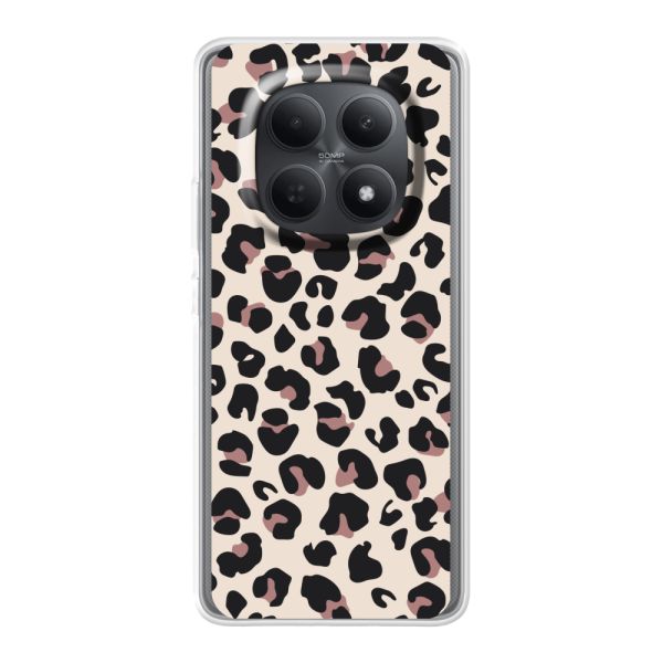 Flexibel Xiaomi Poco M8 hoesje met Panter Print - Beige Luipaardprint