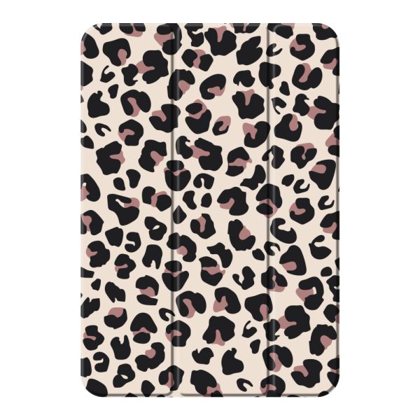 iPad mini (2021) Smart Case met Panterprint - Luipaardprint Beige Roze