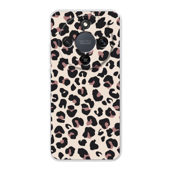 Flexible Honor Magic8 Lite Hülle mit Pantherprint – Beiger Leopardenprint
