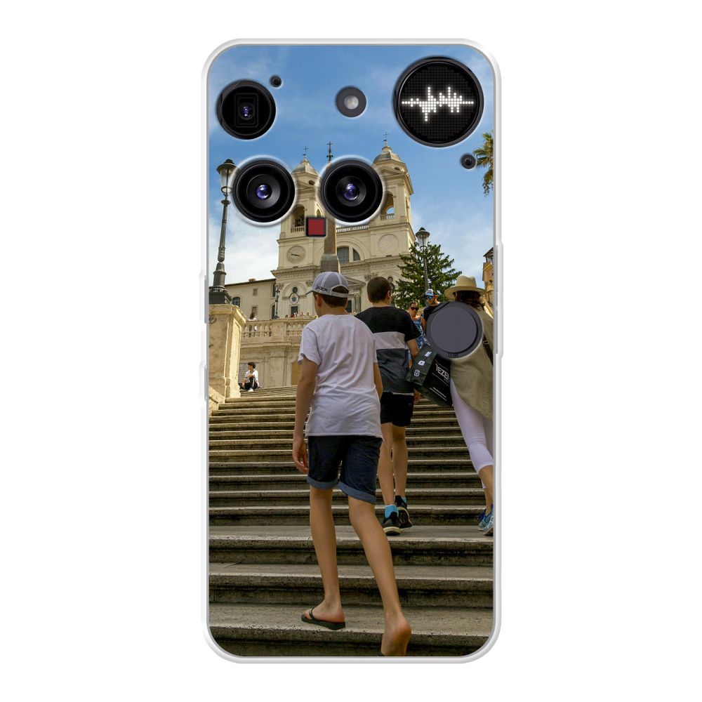 Coque souple imprimée au dos (Transparent)