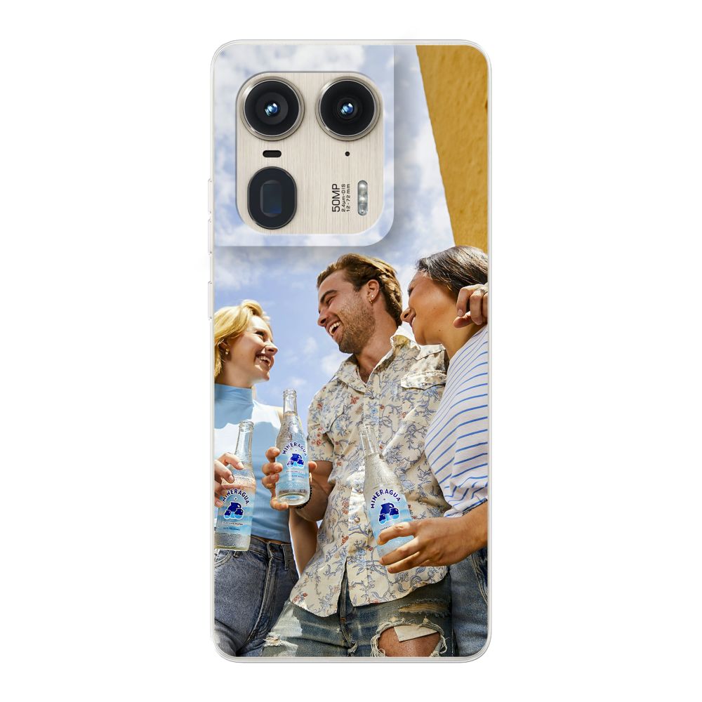 Achterkant bedrukt soft case hoesje (Transparant)