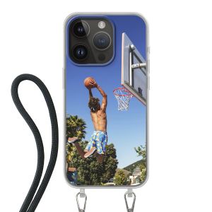 Coque imprimée au dos avec cordon