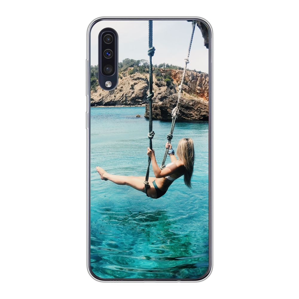 Achterkant bedrukt soft case hoesje (Transparant)
