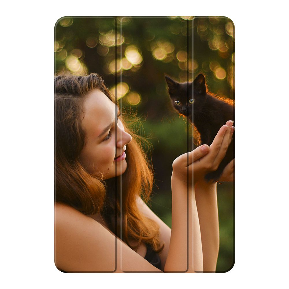 Voorkant bedrukt smart case iPad hoesje met flap
