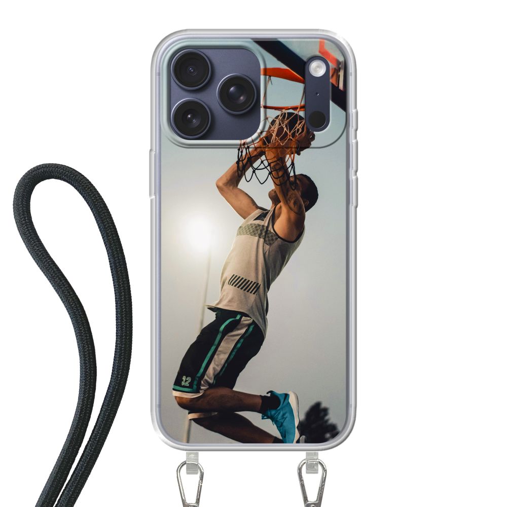 Coque imprimée au dos avec cordon