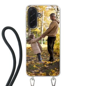 Achterkant bedrukt hoesje met draagkoord
