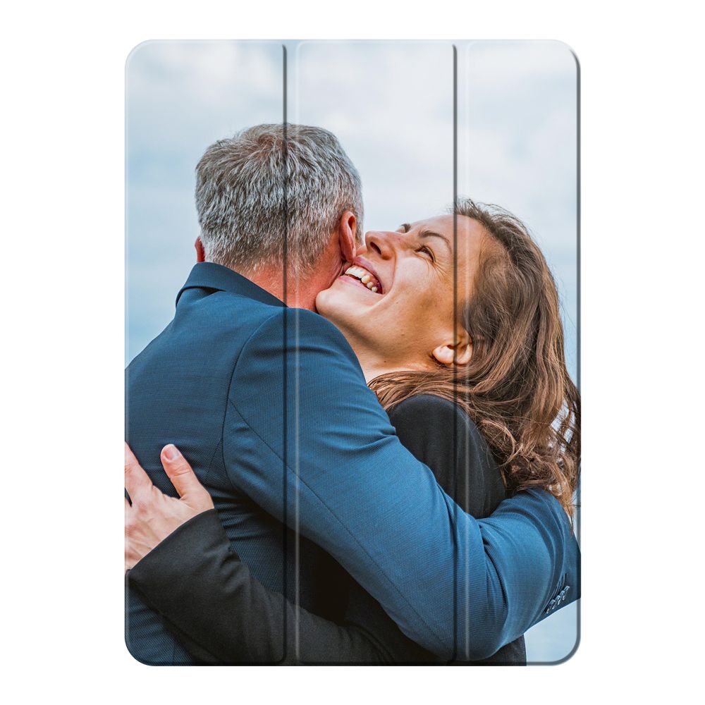 Voorkant bedrukt smart case iPad hoesje met flap