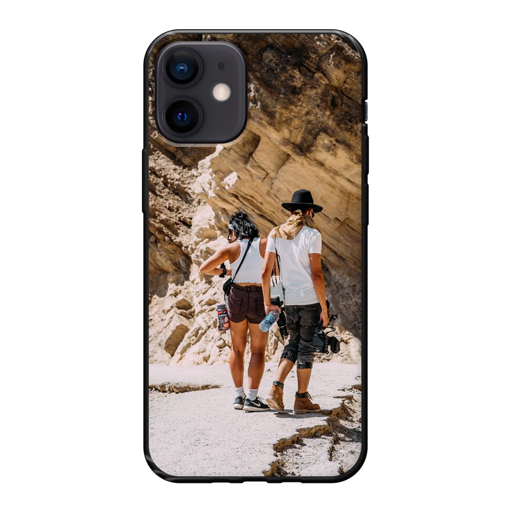 Coque souple imprimée au dos (Noir)