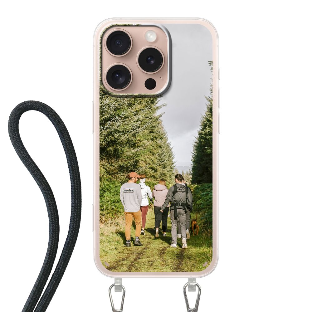 Coque imprimée au dos avec cordon