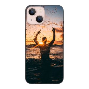 Coque souple imprimée au dos (Noir)