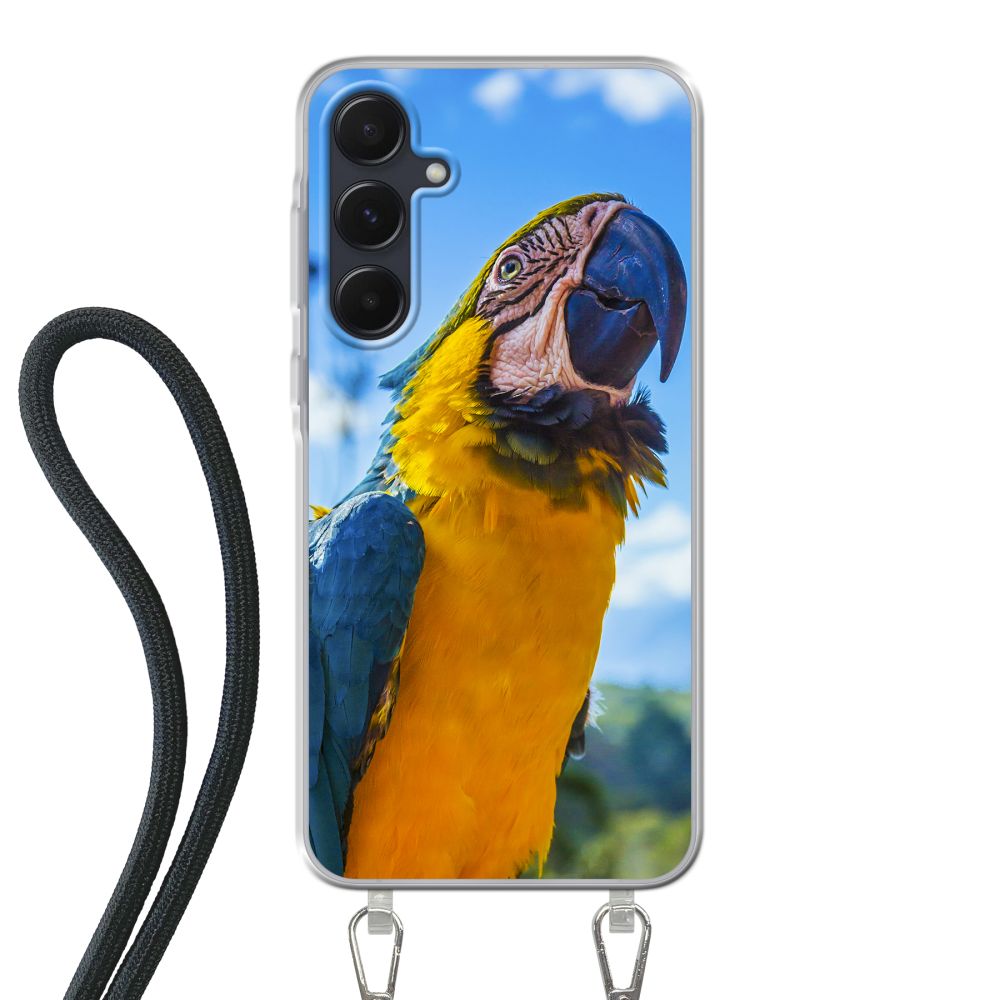 Coque imprimée au dos avec cordon