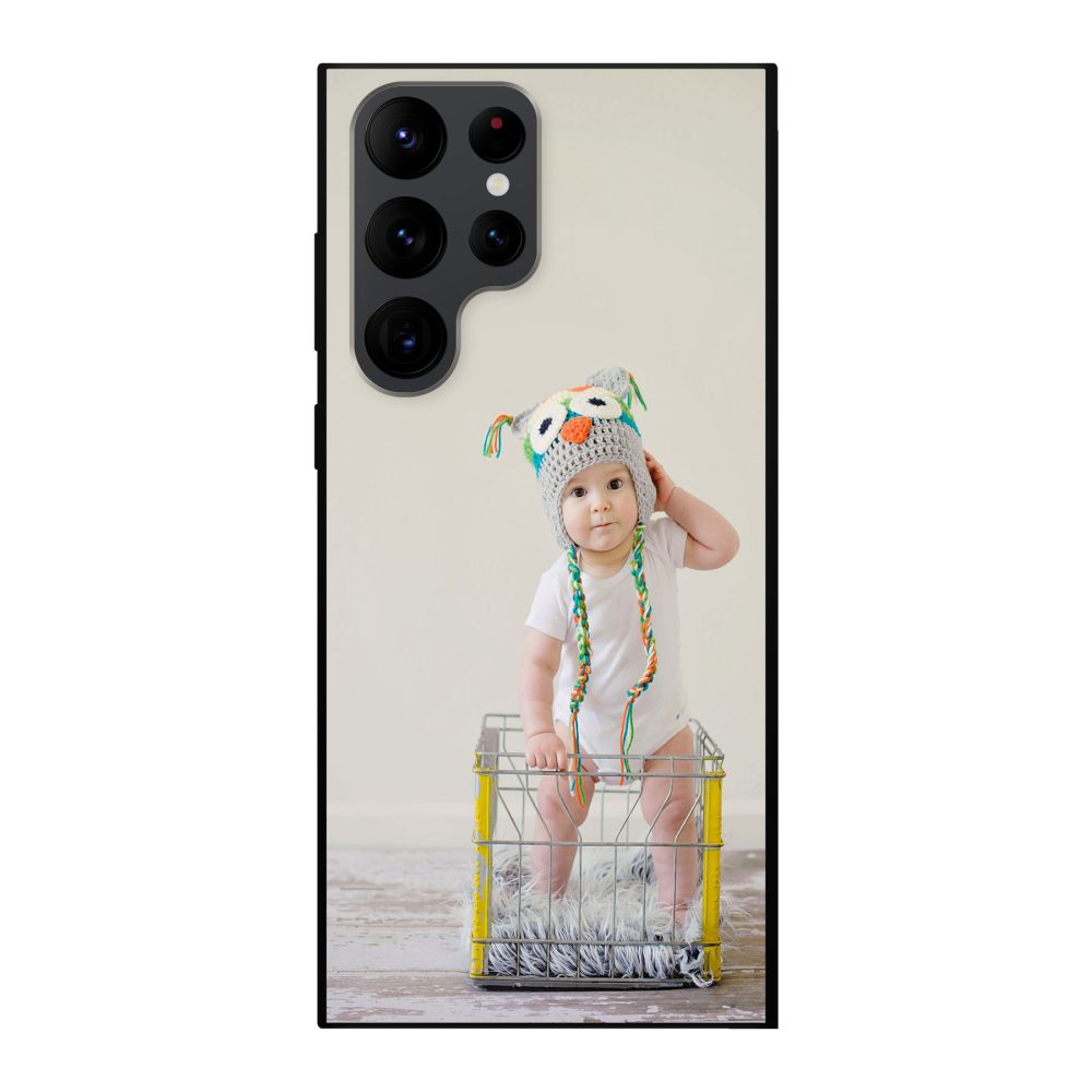 Coque souple imprimée au dos (Noir)