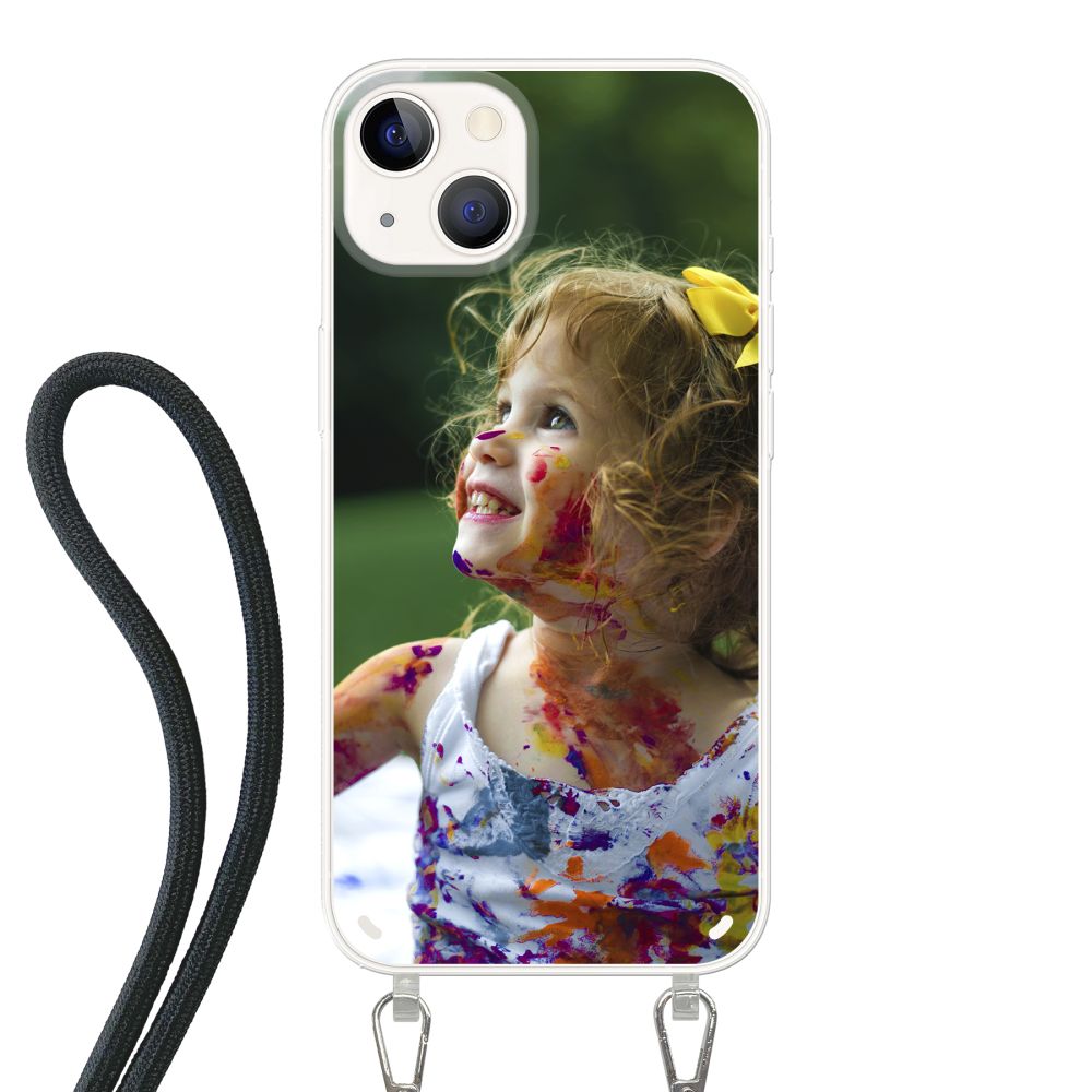 Coque imprimée au dos avec cordon